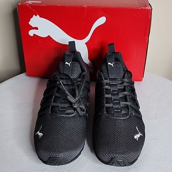 NEW PUMA AXELION CITY ESCAPE 37722102 MENS GRAY CANVAS ATHLETIC RUNNING Size 9 - Picture 2 of 8